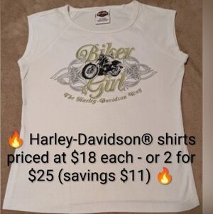 Vintage Authentic Harley-Davidson® White Tank